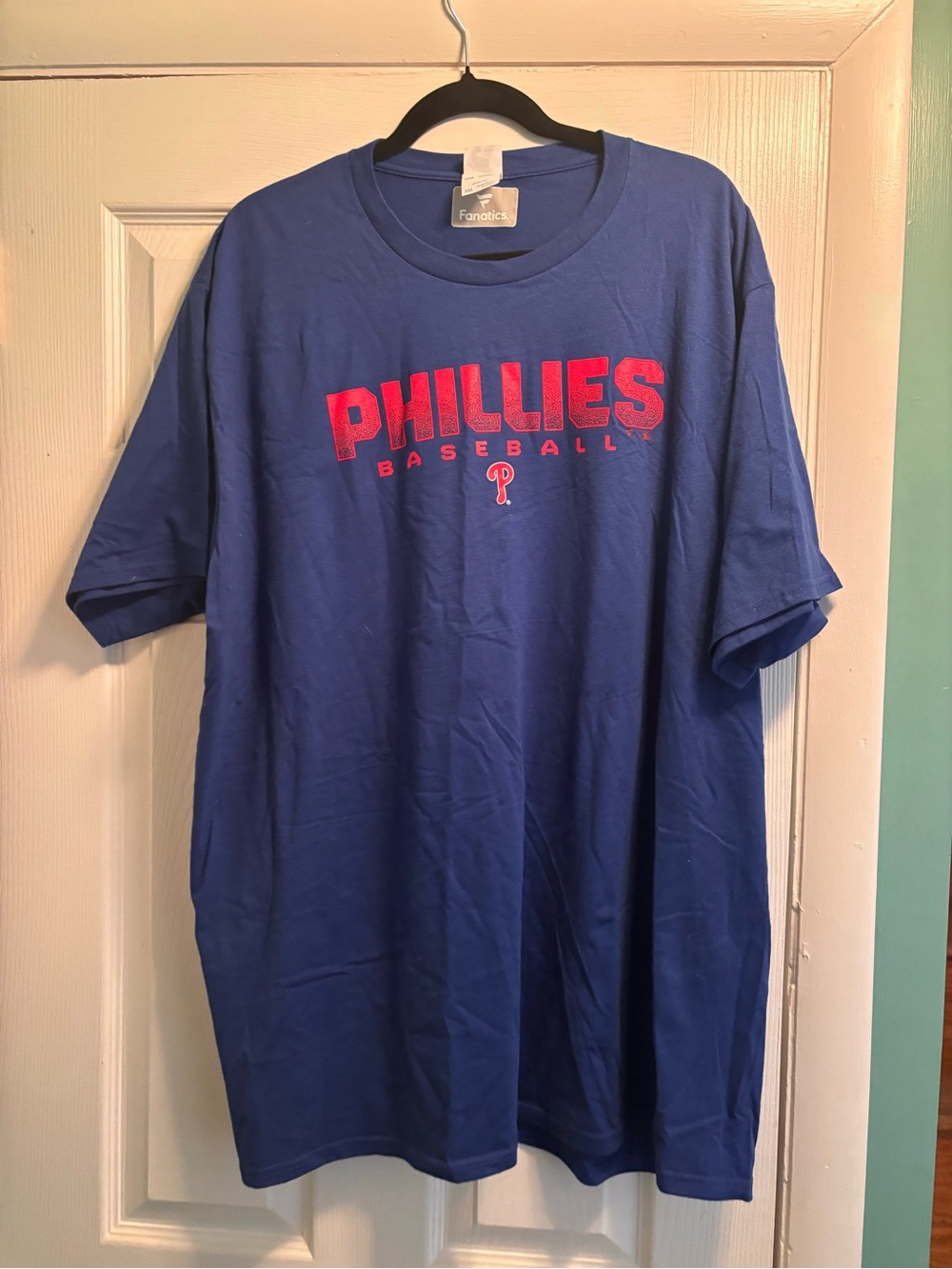 Fanatics Blue Philadelphia Phillies Graphic Tee with Red Logo
